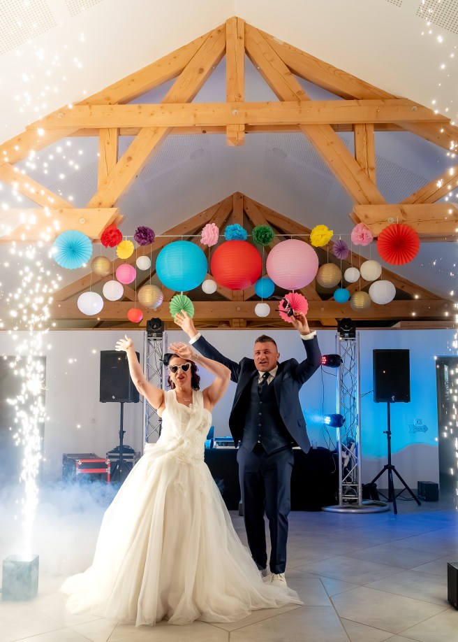 ouverture du bal rainbow wedding mariage coloré chabanon