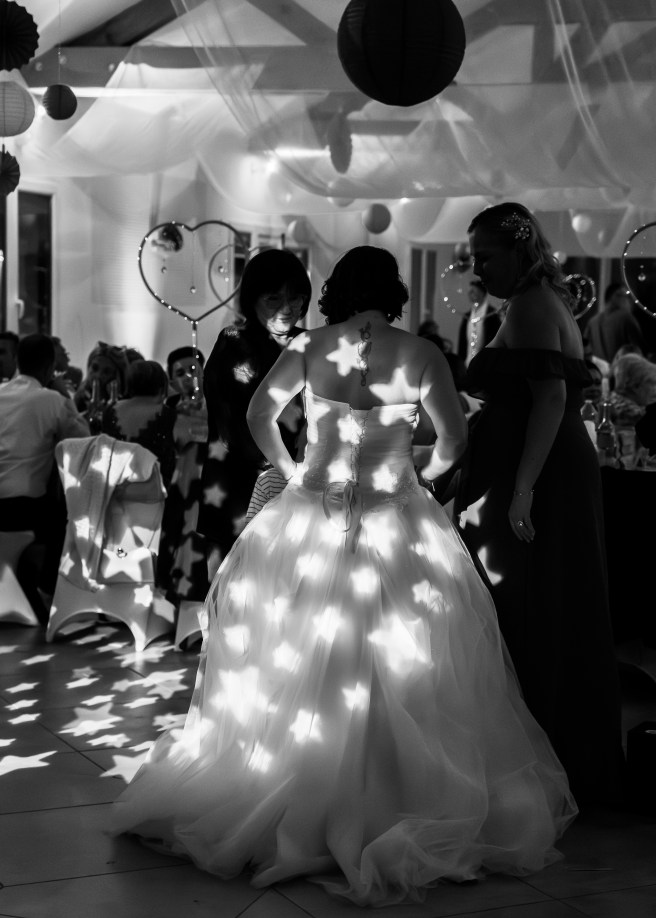 noir et blanc mariage chabanon montclar mariés